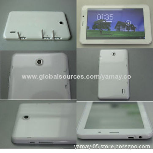 7-inch tablet PC, Android 4.2, MTK8312 dual core 1.2GHz, 512MB+4GB, dual camera, 3G, GPS, BT, Wi-Fi